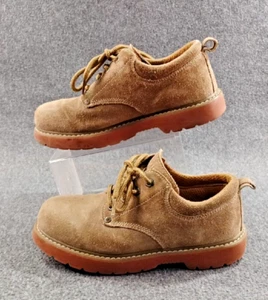Skechers Raiders Tan Buck Oxford Shoes Steel Shank Men US 5.5 - Picture 1 of 12