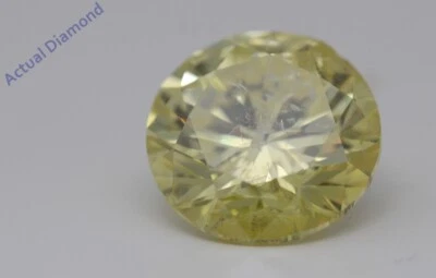 Diamante suelto redondo (5,08 quilates amarillo vivo (irradiado) I1 (mejorado)) IGL Foto 1 de 4