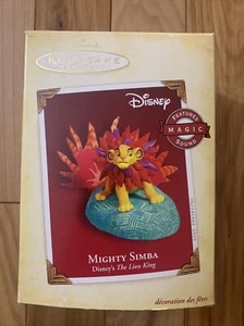 Hallmark Ornament 2005 Mighty Simba Disney's the Lion King Magic Sound - In Box - Picture 1 of 12