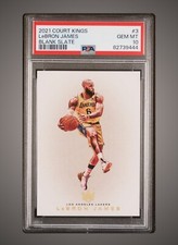 2021-22 Panini Court Kings LeBron James Blank Slate SSP PSA 10 Gem MT
