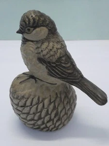 POOLE POTTERY Stoneware Bird on Pine Cone Barbara Linley Adams - Picture 1 of 10