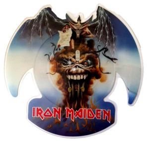 NM/NM Iron Maiden The Evil That Men Do Shaped Picture Disc 1988 EMI Near Mint - Picture 1 of 3
