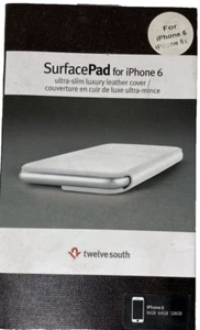 Twelve South SurfacePad Leather Folio Cover w' Stand iPhone 6 6s  - Picture 1 of 8