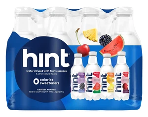 Hint Water Best Sellers Pack, 3 Bottles Each Of: Watermelon, Blackberry, Cherry, - Picture 1 of 25