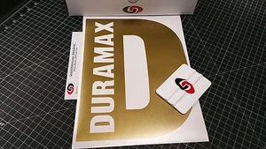 DURAMAX Decals 12" Window D Sticker for 6.6L Diesel Silverado Sierra 2500 3500HD - Picture 1 of 11