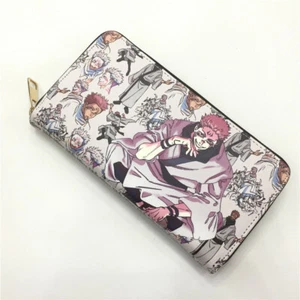 Anime Jujutsu Kaisen Zipper Long Wallet ID Card Holder Coin Purse Handbag Wallet - Picture 1 of 5