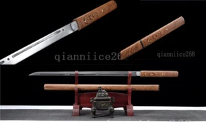 1095 carbon steel sharp Special groove blade chinese sword jiang rose wood saya - Picture 1 of 9