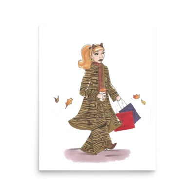 Impresión de póster ilustración de moda “Fall Fabulous” Foto 1 de 2