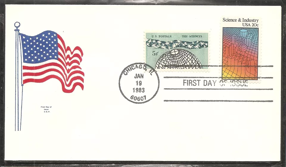 US SC# 2031 Science and Industry in America FDC.Combo.  S.G.P Cachet. - Image 1 of 1
