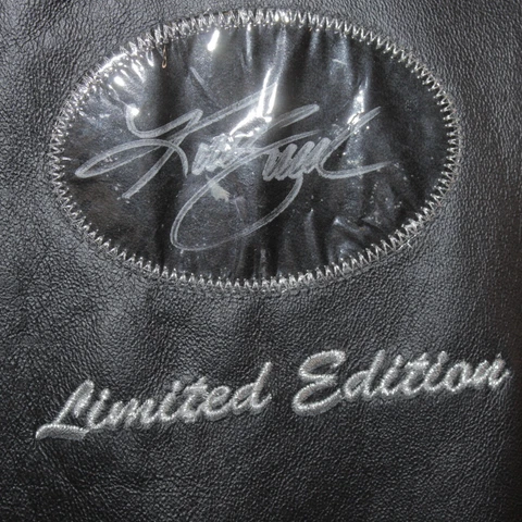 Kurt Busch #97 SIGNED #32/100 Leather Jacket w/COA Chase Authentics Size L NEW Cover