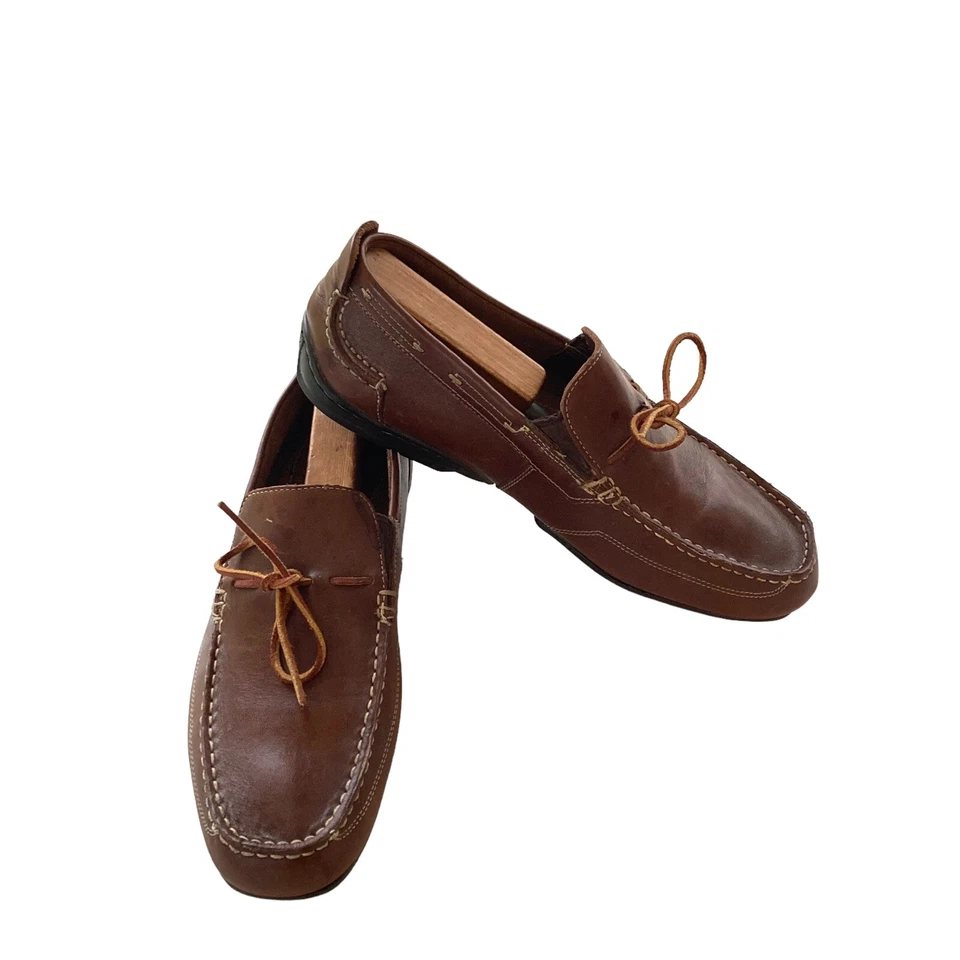 Mocasines/zapatos de conducción Florsheim marrón estilo mocasín talla 10,5 Foto 1 de 4