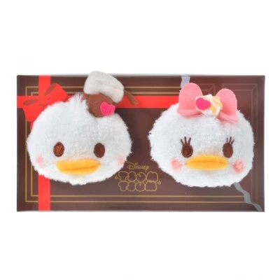 Disney Store Japan Tsum Tsum Plush Donald & Daisy Mini (S) DISNEY VALENTINE 2022 - Image 1 of 4