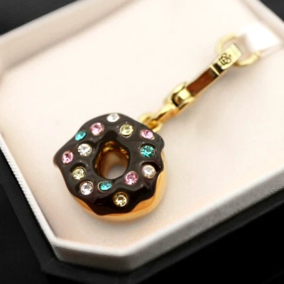 NUEVO CON ETIQUETAS NUEVO EN CAJA JUICY COUTURE 3D Desayuno Chocolate Espolvorear Donut PULSERA ENCANTO NUEVO Foto 1 de 4