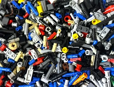Lego Lot of 300 Technic Pins Connectors Rods etc Mixed Lot Black Gray Blue Red - Image 1 of 4