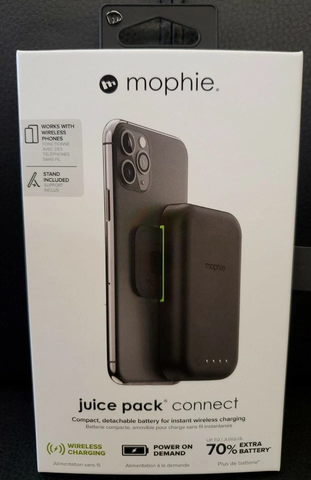 Renewed mophie Juice Pack Connect 5 000mah Battery Attachment for Qi PHONES