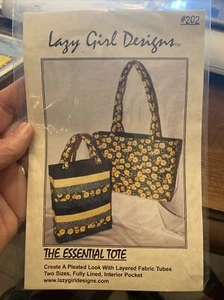 Lazy Girl Designs #202 The essential Tote Bag Joan Hawley 1998 - Picture 1 of 2