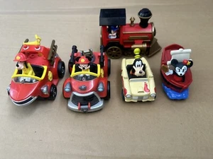 Disney  Mickey Mini & Goofy Pullback Fire Truck Lot - Picture 1 of 5