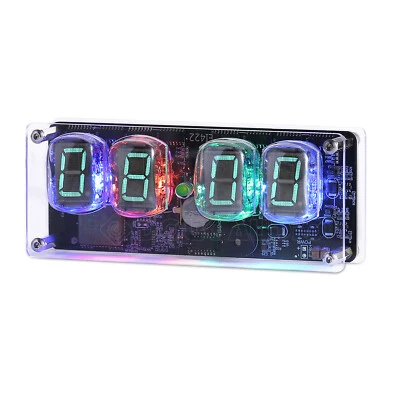 RGB LED IV-22 VFD Tube Clock Bluetooth Speaker WIFI Timing Refer Nixie Clock - Image 1 of 4