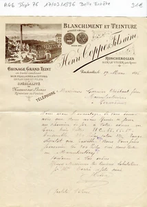 Dépt 76 - Roncherolles sur le Vivier - Belle Entête Secteur Chimie du 17/03/1896 - Bild 1 von 1