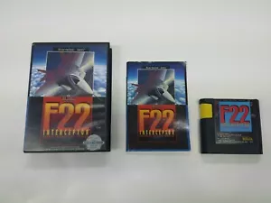 F-22 Interceptor Sega Genesis Komplett CIB Original Authentic Getestet - Bild 1 von 12