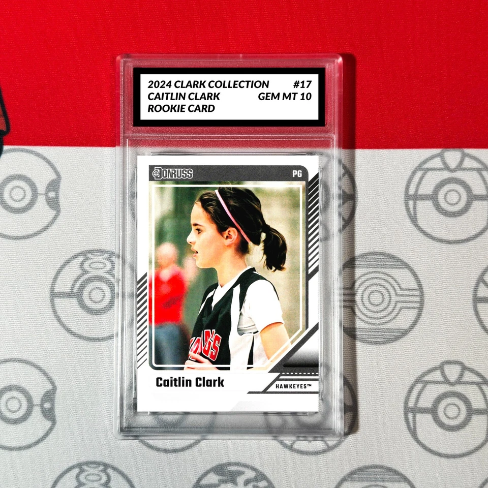 Graded 10 Caitlin Clark Rookie Card RC 2024 Panini Donruss Clark Collection #17 - Image 1 of 1