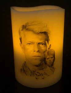 DAVID BOWIE ELECTRONIC FLAMELESS FLICKERING CANDLE - Imagen 1 de 1
