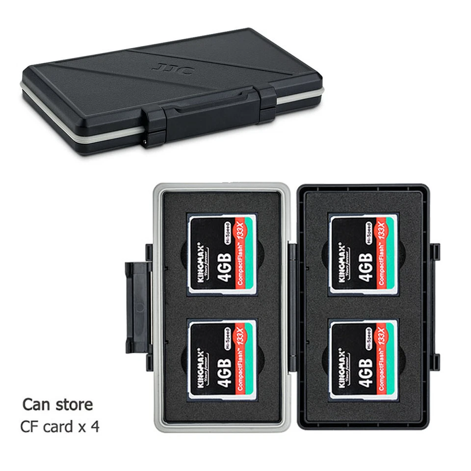 Memory Card Case Holder fits 4 CF Cards for Canon 7D II 5D IV III 5DS R 1DX II - Image 1 of 4
