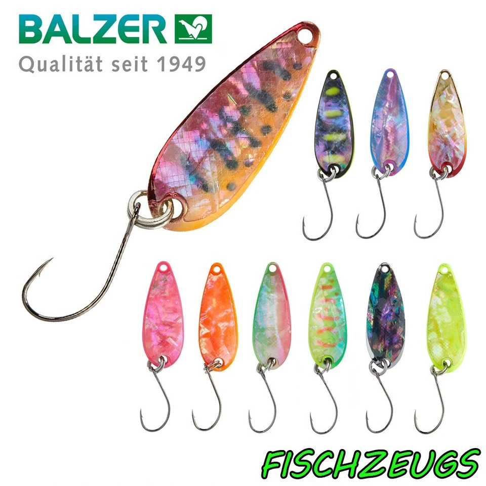 Balzer Abalone Spoon Perlmutt 2,3g Forelle Forellenköder UV Raubfisch Trout - Bild 1 von 1