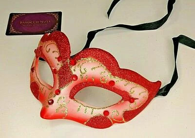 RED Elegance Mask of Masquerade - Venetian Costume Party Ball cosplay BN#113 - Image 1 of 3