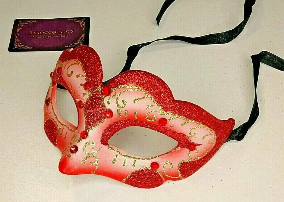 RED Elegance Mask of Masquerade - Venetian Costume Party Ball cosplay BN#113 - Image 1 of 3