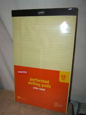 Legal-Ruled Canary Perforated Writing Pads, 12-Pk STABLES 6Brand - Image 1 of 4