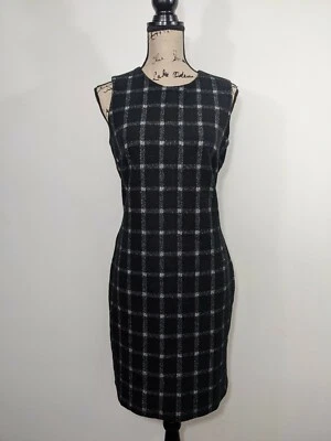 $98 NWT Premise Dress Black White Business Office Sleeveless Geometric size 6 - Image 1 of 4