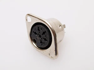 5 STCK. 6 Pin DIN BUCHSE Stecker Gehäuse Halterung US Verkäufer Kostenloser Versand - Bild 1 von 1