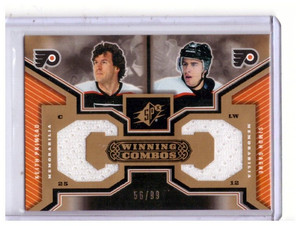 K. Primeau & S. Gagne 2005-06 SPx Winning Combos Gold Jersey Card #WC-PG /99