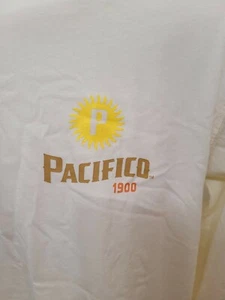 NWT La Cerveza Del Pacifico 1900 Tshirt Tee Off White Ivory XS Extra Small  - Picture 1 of 6