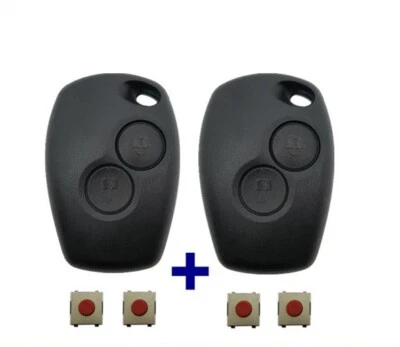2x 2 button replacement key housing for Dacia Duster Sandero Logan + 4x button - Image 1 of 4