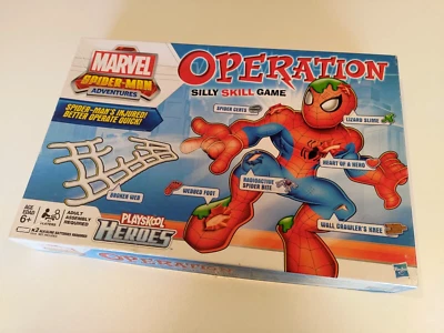 Marvel Spider-man Adventures Operation (2012) Silly Skill Board Game - COMPLETE - Image 1 of 4