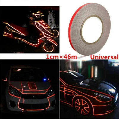 46M Universal Rojo Reflectante Adhesivo Cuerpo Raya Hágalo Usted Mismo Autoadhesivo para Coche SUV Foto 1 de 4