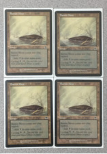 MTG MAGIC THE GATHERING BARREN MOOR 4x PLAY SET ONSLAUGHT - COMMON - LAND - LP