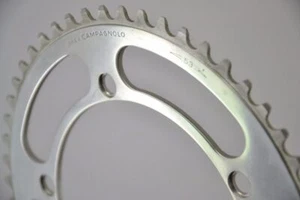 Nuevo de lote antiguo Campagnolo Record Chainring Road 3/32" 53T vintage hecho a mano en Italia Masi - Imagen 1 de 1