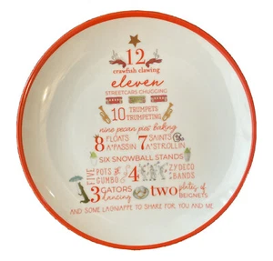 Weihnachtsdessertteller 12 Tage Louisiana 4er Set Nola Tawk 7 Zoll - Bild 1 von 2