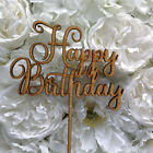 Happy Birthday Cake Topper. Birthday Cake Decoration. Acrylic / Wooden 