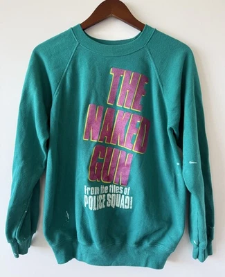 VINTAGE 80s The Naked Gun Leslie Nielsen Paramount Promo Crewneck Sweatshirt - M - Image 1 of 4