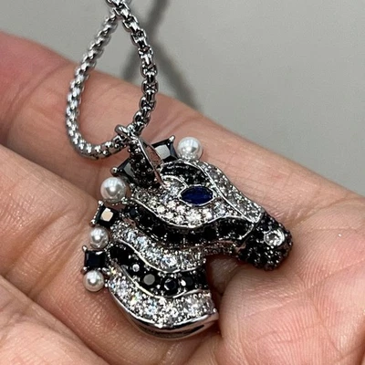 Collar Colgante Kate Spade New York Gana Tus Rayas Cebra Negro Multi Foto 1 de 4