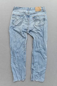 Levi's 501 Light Blue Original Fit Jeans Mens Size W32 - Picture 1 of 3