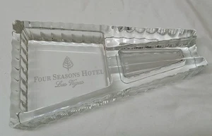 Vintage Dunhill Stil Kristall Zigarre Zigarette Aschenbecher 4 Jahreszeiten Hotel L Vegas - Bild 1 von 17