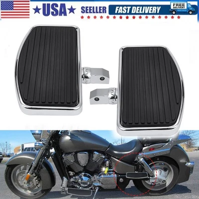 2x Rear Footboards Floorboard For Suzuki Intruder Volusia 400 800 Boulevard C50 - Image 1 of 4