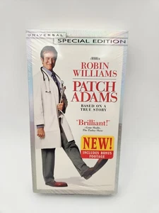 Patch Adams (VHS, 1999, Robin Williams- Extra footage/ Special Edition - SEALED! - Imagen 1 de 6