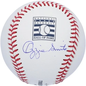 Ozzie Smith St. Louis Cardinals Autographed Hall of Fame Logo Baseball - Picture 1 of 2