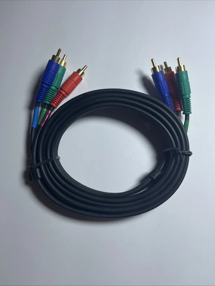 Component Video Cable Set – Red/Green/Blue RCA (YPbPr) Analog AV Cable - Image 1 of 1